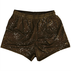 Super Fly Pattern Brown Dark and White Womens & Girls Sport Shorts End Made In USA - Brown Dark and White Super Fly Pattern Brown Dark and White Womens & Girls Sport Shorts End Made In USA - Brown Dark and White