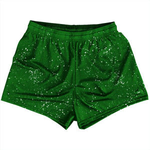 Super Fly Pattern Green Kelly and White Womens & Girls Sport Shorts End Made In USA - Green Kelly and White Super Fly Pattern Green Kelly and White Womens & Girls Sport Shorts End Made In USA - Green Kelly and White
