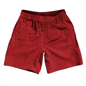 Super Fly Pattern Black and Red Dark Athletic Running Fitness Exercise Shorts 7" Inseam Shorts Made In USA - Black and Red Dark Super Fly Pattern Black and Red Dark Athletic Running Fitness Exercise Shorts 7" Inseam Shorts Made In USA - Black and Red Dark