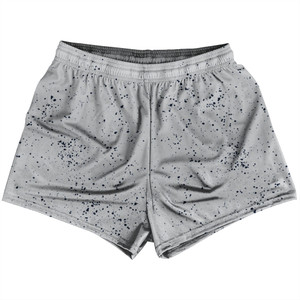 Super Fly Pattern Blue Navy And Grey Medium Womens & Girls Sport Shorts End Made In USA - Blue Navy And Grey Medium