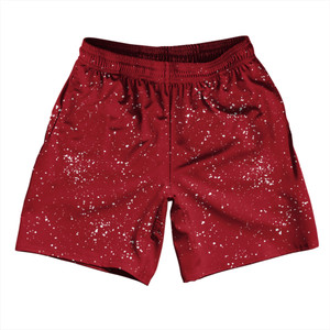 Super Fly Pattern Red Cardinal and White Soccer Shorts Made In USA - Red Cardinal and White Super Fly Pattern Red Cardinal and White Soccer Shorts Made In USA - Red Cardinal and White