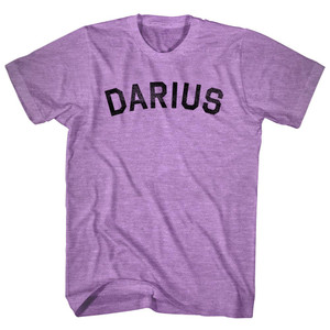 Darius Adult Tri-Blend T-shirt - Athletic Purple