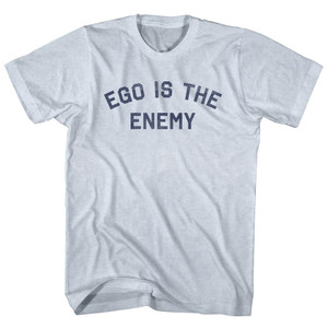 Ego Is The Enemy Adult Tri-Blend T-shirt - Athletic White