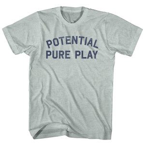 Potential Pure Play Adult Tri-Blend T-shirt - Athletic Cool Grey