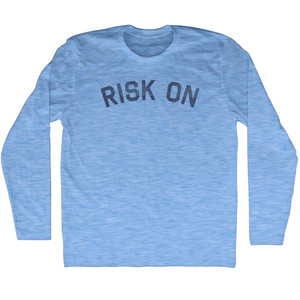 Risk On Adult Tri-Blend Long Sleeve T-shirt - Athletic Blue