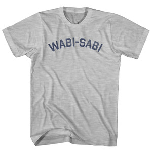 Wabi-Sabi Adult Cotton T-shirt - Grey Heather