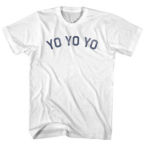 Yo Yo Yo Adult Cotton T-shirt - White