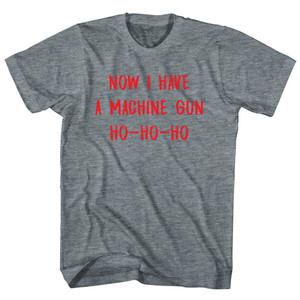 Now I Have A Machine Gun Ho-Ho-Ho Youth Tri-Blend T-shirt - Athletic Grey