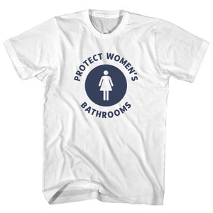 Protect Womens Bathroom Youth Cotton T-shirt - White Protect Womens Bathroom Youth Cotton T-shirt - White