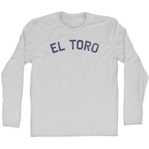 El Toro Adult Cotton Long Sleeve T-shirt - Grey Heather