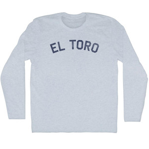 El Toro Adult Tri-Blend Long Sleeve T-shirt - Athletic White