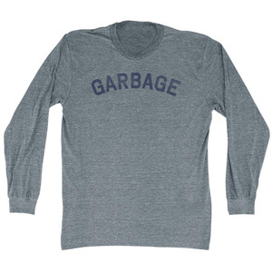 GARBAGE Adult Tri-Blend Long Sleeve T-shirt - Athletic Grey