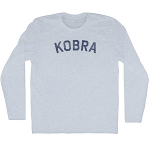 Kobra Adult Tri-Blend Long Sleeve T-shirt - Athletic White