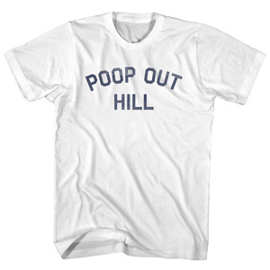 Poop Out Hill Adult Cotton T-shirt - White
