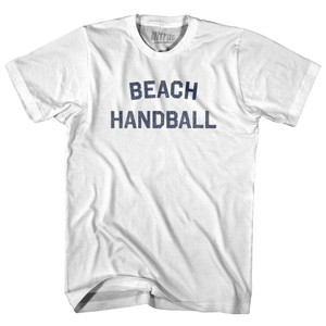 Beach Handball Adult Cotton T-shirt - White