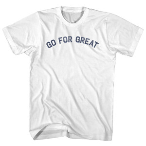 Go For Great Womens Cotton Junior Cut T-Shirt - White
