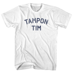 Tampon Tim Adult Cotton T-Shirt - White