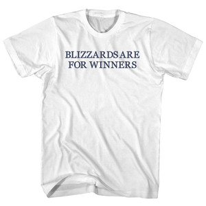 Blizzards Are For Winners Youth Cotton T-shirt - White