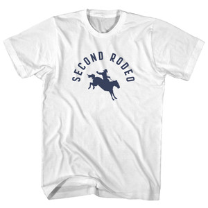 Second Rodeo Womens Cotton Junior Cut T-Shirt - White