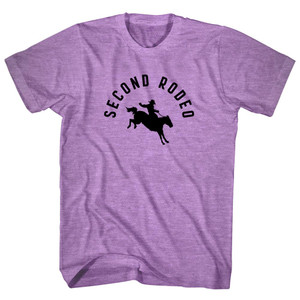Second Rodeo Adult Tri-Blend T-shirt - Athletic Purple