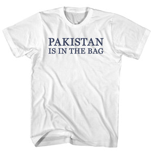 Pakistan Is In The Bag Rage Font Adult Cotton T-shirt - White