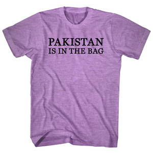 Pakistan Is In The Bag Rage Font Adult Tri-Blend T-shirt - Athletic Purple