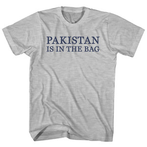 Pakistan Is In The Bag Rage Font Youth Cotton T-shirt - Grey Heather