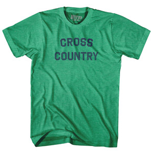 Cross Country Adult Tri-Blend T-shirt - Kelly