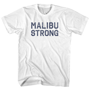 Malibu Strong Womens Cotton Junior Cut T-Shirt - White