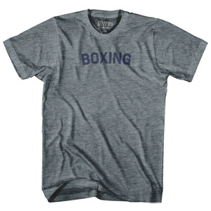 Boxing Womens Tri-Blend Junior Cut T-Shirt - Athletic Grey