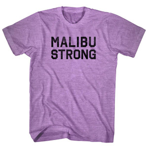 Malibu Strong Adult Tri-Blend T-shirt - Athletic Purple