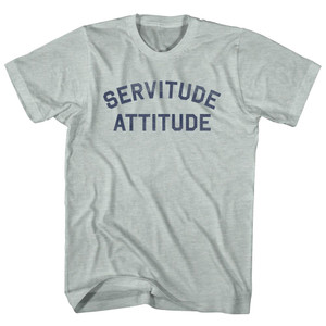 Servitude Attitude Adult Tri-Blend T-shirt - Athletic Cool Grey