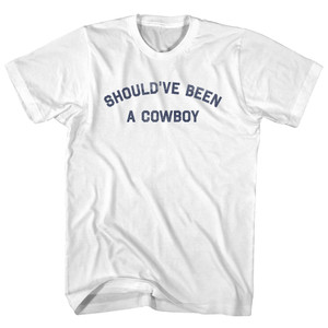 Should've Been A Cowboy Youth Cotton T-shirt - White Should've Been A Cowboy Youth Cotton T-shirt - White
