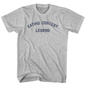 Eating Contest Legend Womens Cotton Junior Cut T-Shirt - Grey Heather Eating Contest Legend Womens Cotton Junior Cut T-Shirt - Grey Heather