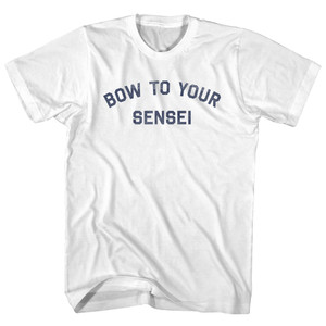 Bow To Your Sensei Womens Cotton Junior Cut T-Shirt - White