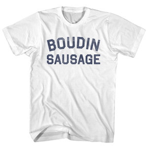 Boudin Sausage Youth Cotton T-shirt - White