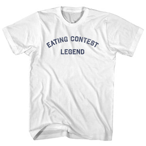 Eating Contest Legend Adult Cotton T-shirt - White