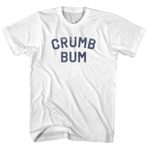 Crumb Bum Womens Cotton Junior Cut T-Shirt - White