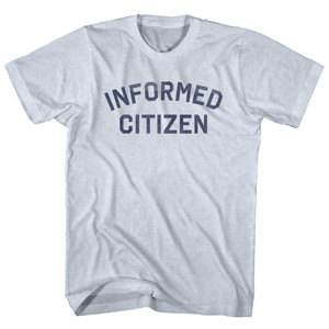 Informed Citizen Adult Tri-Blend T-shirt - Athletic White
