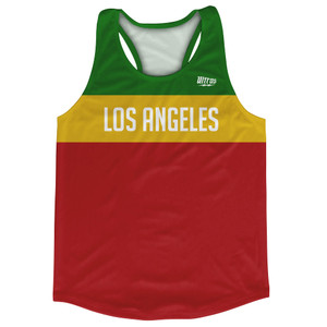 Los Angeles Finish Line Running Track Tops Made In USA - Red and Yellow Los Angeles Finish Line Running Track Tops Made In USA - Red and Yellow