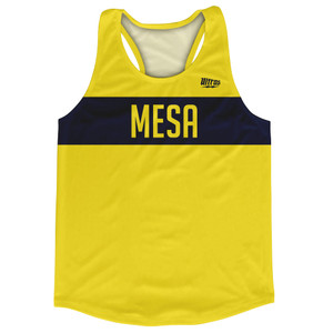 Mesa Arizona Finish Line Running Track Tops Made In USA - Yellow and Blue Mesa Arizona Finish Line Running Track Tops Made In USA - Yellow and Blue
