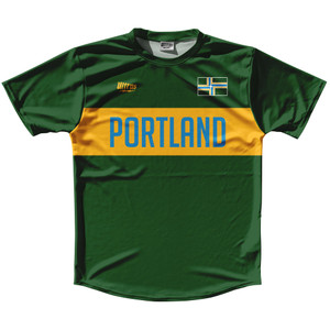 Portland Finish Line Running Shirt Track Cross Made In USA - Green Portland Finish Line Running Shirt Track Cross Made In USA - Green
