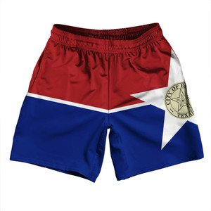 Dallas Soccer Shorts Made In USA - Red and Blue Dallas Soccer Shorts Made In USA - Red and Blue