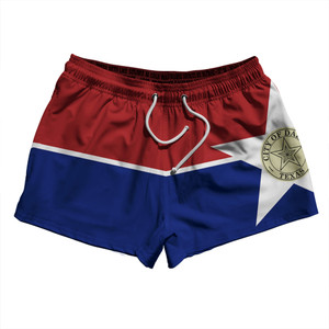 Dallas 2.5" Swim Shorts Made in USA - Red and Blue Dallas 2.5" Swim Shorts Made in USA - Red and Blue