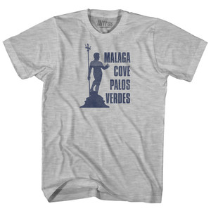Malaga Cove Palos Verdes Neptune Fountain Youth Cotton T-shirt - Grey Heather Malaga Cove Palos Verdes Neptune Fountain Youth Cotton T-shirt - Grey Heather