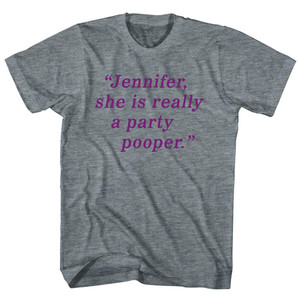Jennifer, She Is Really A Party Pooper. - Purple Art Youth Tri-Blend T-shirt - Athletic Grey Jennifer, She Is Really A Party Pooper. - Purple Art Youth Tri-Blend T-shirt - Athletic Grey