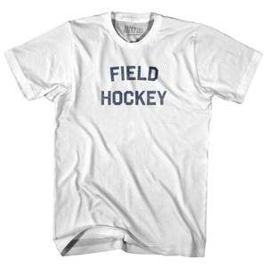 Field Hockey Youth Cotton T-shirt - White Field Hockey Youth Cotton T-shirt - White
