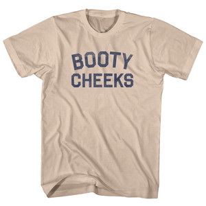 Booty Cheeks Adult Cotton T-shirt - Creme
