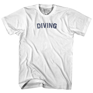 Diving Youth Cotton T-shirt - White Diving Youth Cotton T-shirt - White
