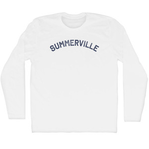 Summerville Adult Cotton Long Sleeve T-shirt - White